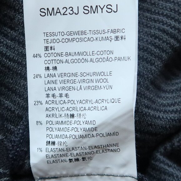 Armani Collezioni  Navy Blue & Grey Textured Stretchy Jacquard Shift Dress Italy - Picture 16 of 16